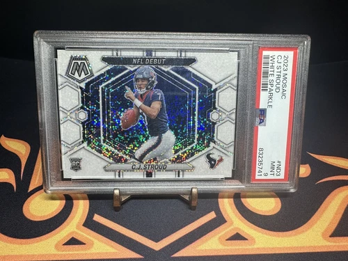 2023 Mosiac CJ Stroud (RC) Mosaic White Sparkle PSA 9 Texans ROY #ND3