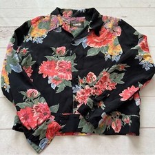 Reformation Women’s Bouquet Jacket Black floral print Size M Made in the USA