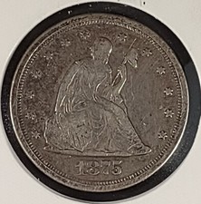 1875 Year Grade VF 20 US Twenty Cent Pieces for sale | eBay