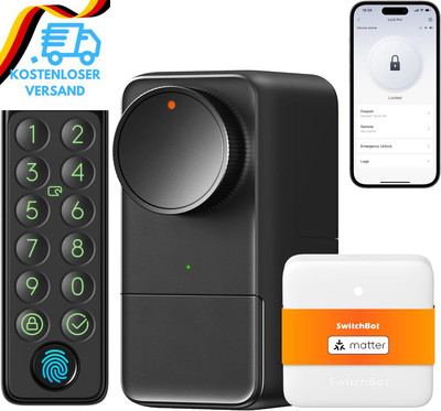 Switchbot WLAN Smart Lock Pro Mit Touchscreen-Tastatur, Türriegelschlösser, Smar