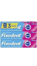 (Pack of 3) Fixodent Complete Original Denture Adhesive Cream 2.4 oz| Free Ship!