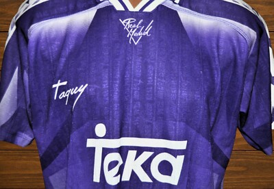 Real Madrid 1996/97 Away Mijatovic #8 Football Shirt Taquy Size XL