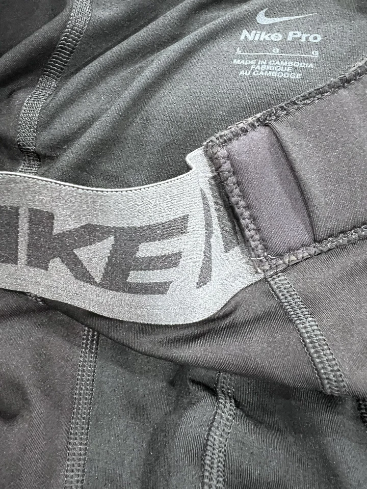 $75 Large Nike Pro NBA Player Issued 3/4 Compression Tights DN1547-010 - Image 4 of 4