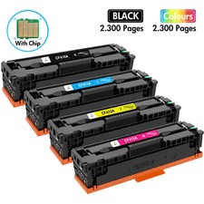 4 Pack Toner Cartridge For HP 410A CF410A LaserJet Pro M452dn M452dw Printer