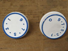 GE "D Series" Refrigerator Control Knob Set Part #WR02X10429 WR02X10430