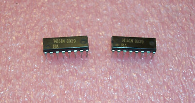 QTY (25) 74161N SIGNETICS 16 PIN DIP 4-bit BINARY COUNTER NOS 1 TUBE