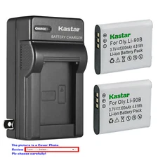 Kastar Battery Wall Charger for Li-90B LI-90C & Olympus OM SYSTEM Tough TG-7