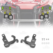 Side LED Cube Headlight Pods Mount Brackets  Fits Honda Talon 1000X 1000R 19-25