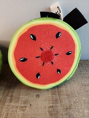 Fruit Ninja Game Watermelon Plush Toy Halfbrick Green Pull-Apart Stuffed  Plushie