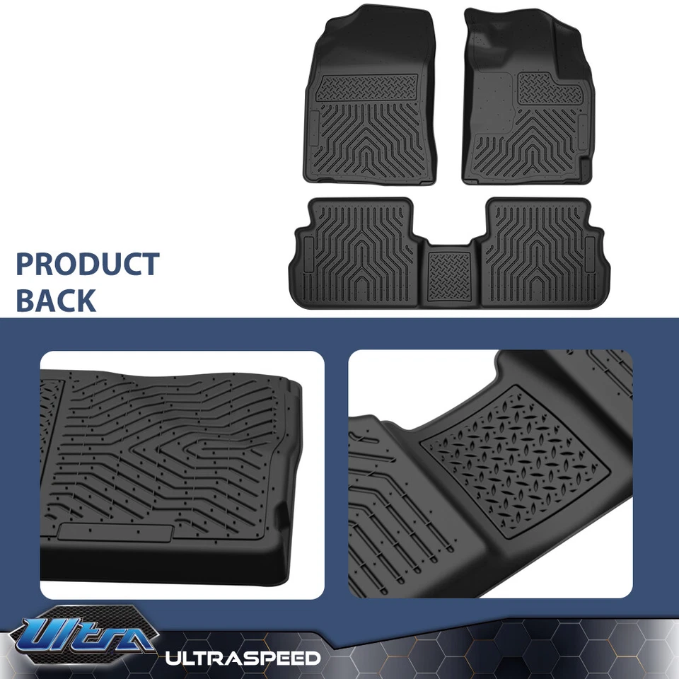 Compatível com 09-13 Toyota Corolla/matrix 98531 TPE tapetes de assoalho para todas as condições climáticas forro de 2 fileiras - Imagem 4 de 4