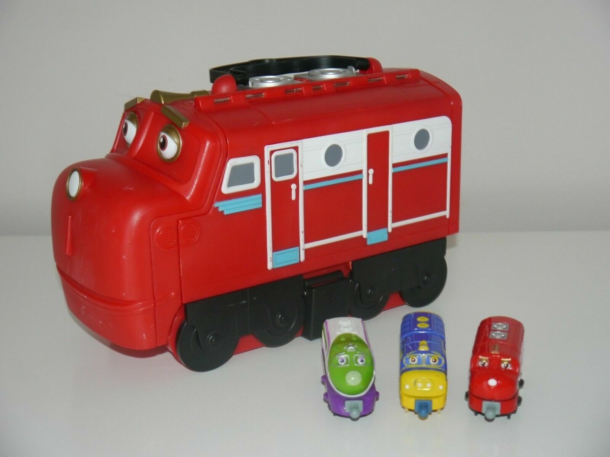Chuggington Wilson Carry Case & 3 Die Cast Trains Wilson