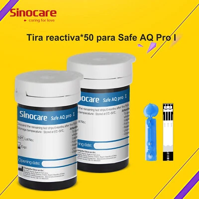 Tiras reactivas de glucosa en sangre asequibles para Sinocare Safe AQ PRO I*50