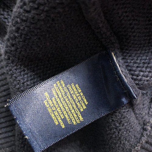Polo Ralph Lauren Large Pony Sweater Top 3 Boys Medium 10 - 12 Logo coat Blue - Picture 7 of 7