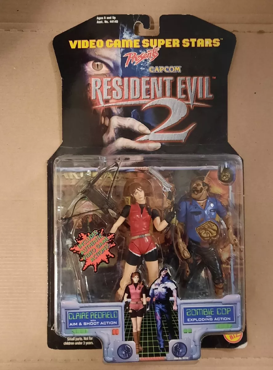 Action Figure Claire Redfield E Zombie Cop Resident Evil 2