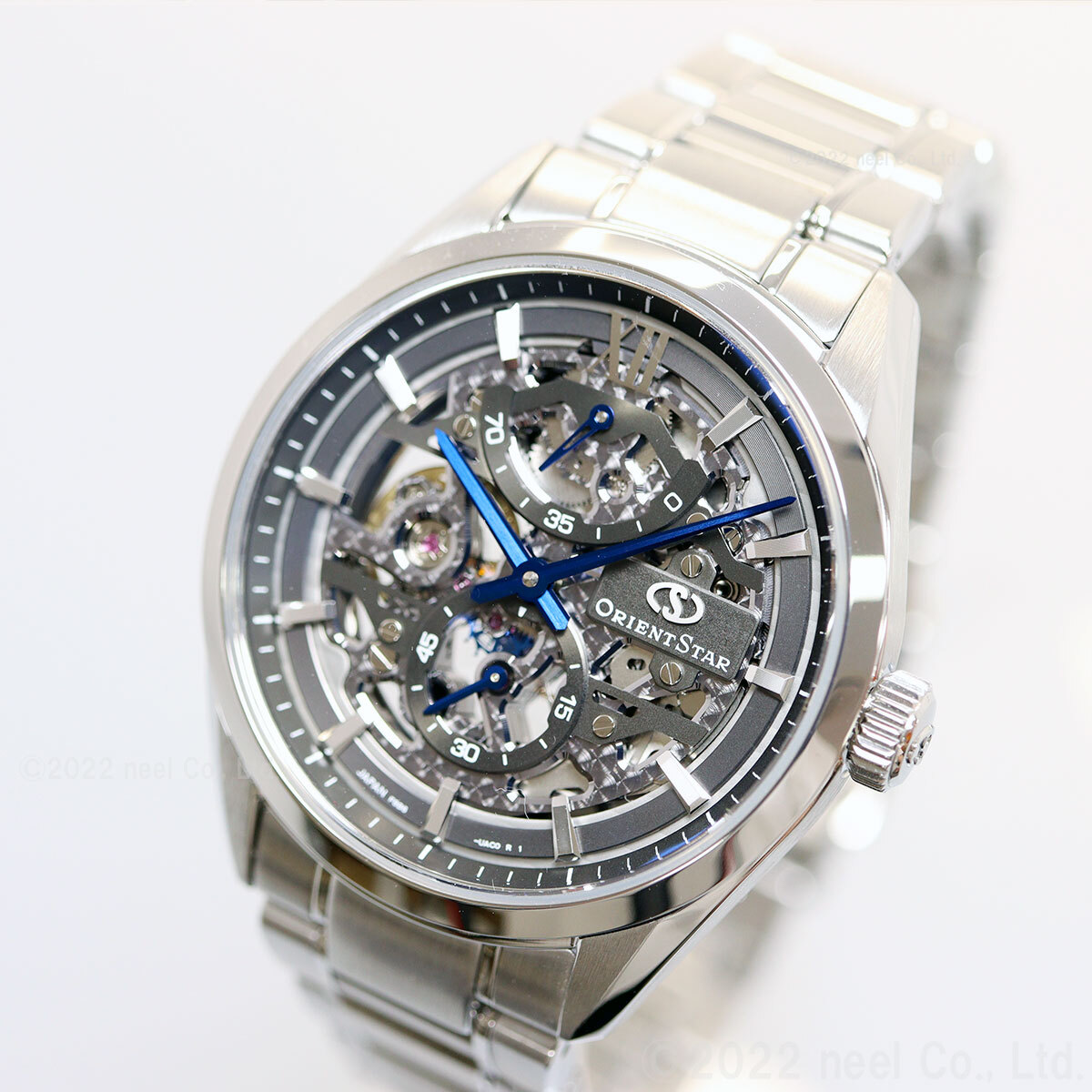 ORIENT STARContemporary RK-AZ0102N Silver Skeleton Men's Watch New