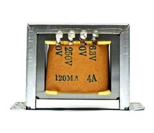 AC power Transformer IN AC 230V 120V 60Hz Out AC 250V 120mA 6.3V 4A 55VA Tube