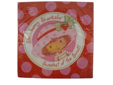 STRAWBERRY SHORTCAKE PAPER BEVERAGE NAPKINS -  PARTY SUPPLIES