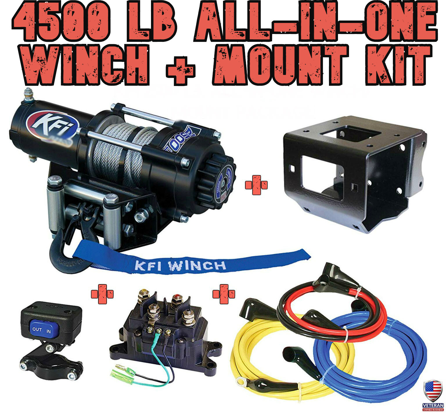 4500lb KFI Winch Mount Combo 2020 Kawasaki Teryx KRX 1000 eBay