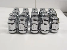 Chrome 14x1.5 Closed End Bulge Acorn Lug Nuts for Aftermarket Wheels - Set of 20
