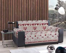 SALVADIVANO TRAPUNTATO COTONE 3 POSTI CUORI PATCH ROSSO