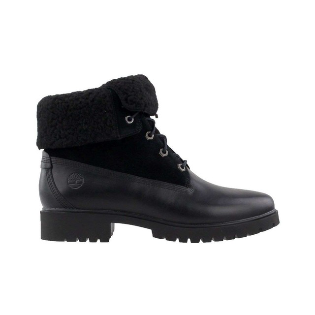 timberland teddy fleece boots black