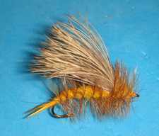FLY FISHING FLIES - Traditional Golden Stone (Adult) STIMULATOR size #8 (6 pcs.)