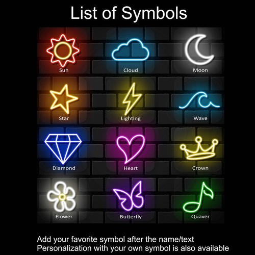 1 Line Kid Child Name Birthday Gift Custom Neon Sign Room Decor LED Signs Wall - Picture 8 of 9