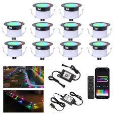 45mm LED Deck/decking Lights Multicolour RGBW+IC Colour Changing Kitchen Plinth