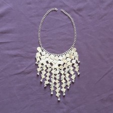 Boho Chic Tribal Bellydance Bollywood Silver Tone Coins n Bells