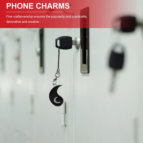 2 Pairs Mobilfunkkettenschmuck Liebhaber Telefon Charms Ästhetisch - Zdjęcie 7 z 12