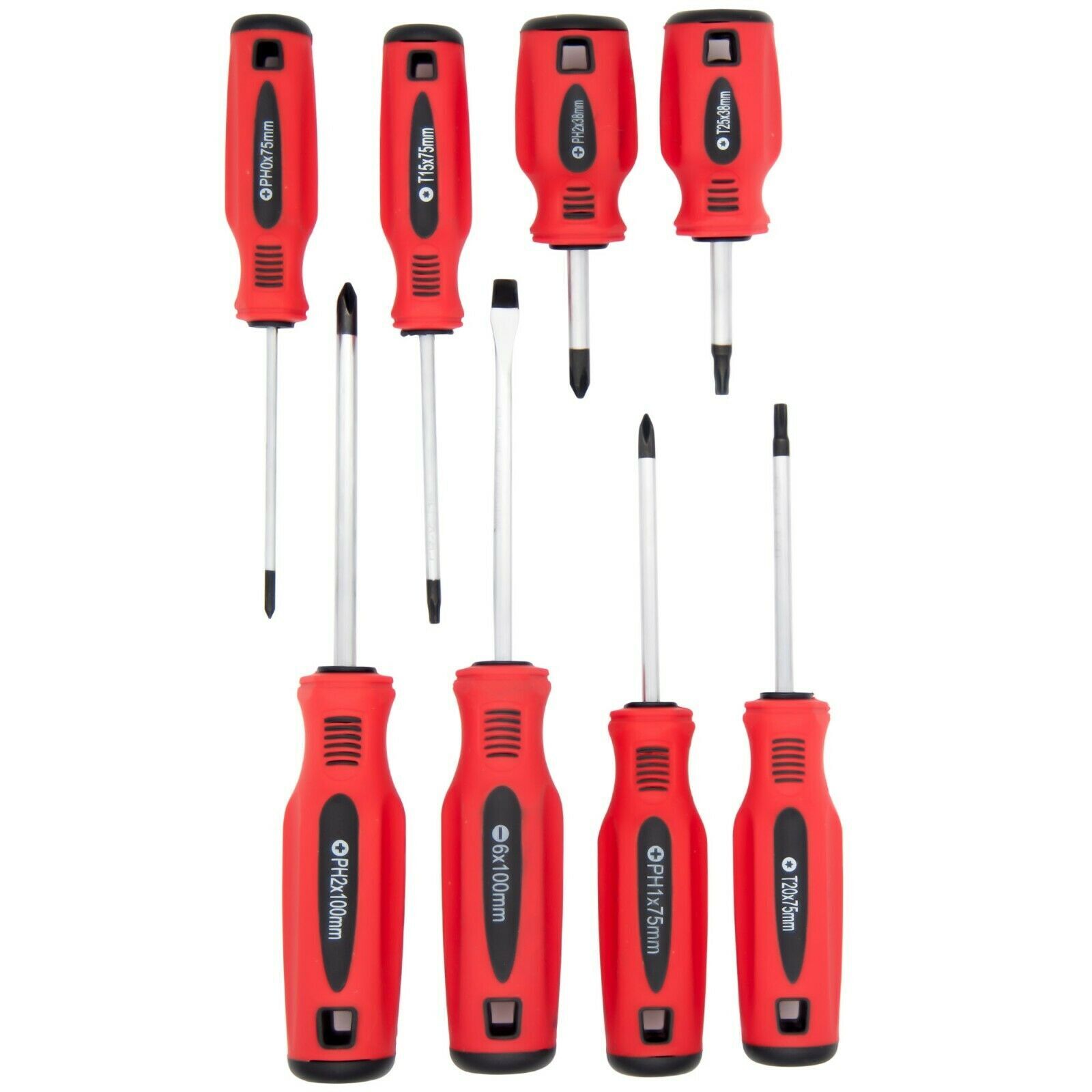 Schraubendreher Schraubenzieher Set 8tlg Werkzeug magnetisch Schlitz Kreuz Torx