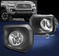 For 2016-2021 Toyota Tacoma Bumper Fog Lights Lamp Chrome Wblack Bezelbulb For 2016-2021 Toyota Tacoma Bumper Fog Lights Lamp Chrome Wblack Bezelbulb