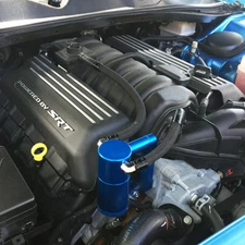 UPR Billet Oil Catch Can For 05-23 HEMI Technology Free Continental Braided Hose