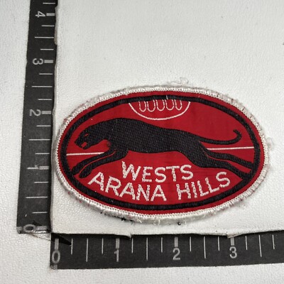Vtg AWANA HILLS WESTS PANTHERS RUGBY LEAGUE FOOTBALL CLUB Australia Patch 14NL