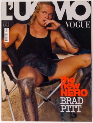 Brad Pitt STEVEN KLEIN James Spader L'UOMO VOGUE May 2004 Kevin Bacon BLONDE 351