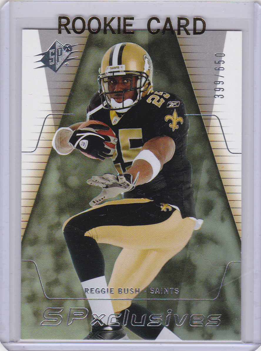REGGIE BUSH ROOKIE CARD 2006 SPXclusives New Orleans SAINTS NFL