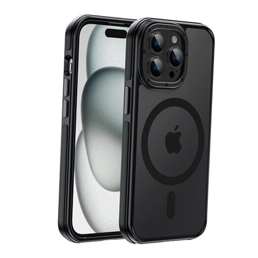 Strong Magnetic case for iPhone 14 pro max [10Ft iPhone 14 Pro Max Black Bumper