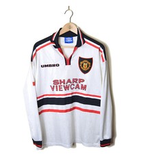 Manchester United Away Football Shirt Jersey 1997/1998/1999 L/S Long Sleeve