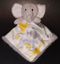 Petite L'amour Gray Elephant Lovey Security Blanket Plush Yellow Giraffe Owl