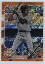 2019 Bowman Mega Box Orange Mojo Refractor 1/25 Marco Luciano #BCP-82 y8x