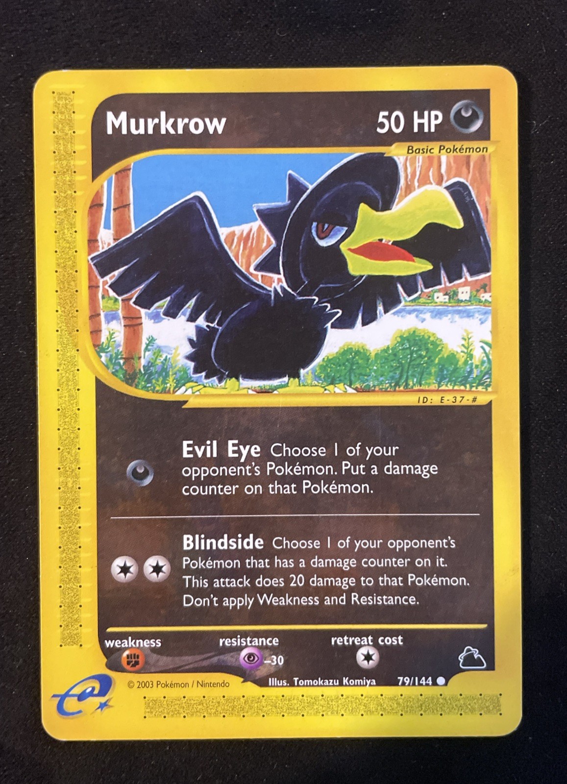 Pokémon TCG Murkrow 79/144 Skyridge Reverse Holo E-Card English - NM