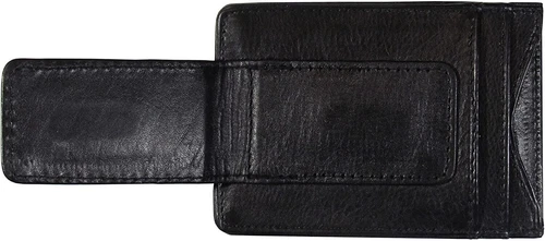 Kansas State University Wildcats Black Leather Wallet, Front Pocket Magnetic... - Picture 3 of 3