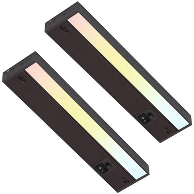 TORCHSTAR LED Under Cabinet Light 12in 8W 540LM, 3CCT Hardwired/Plug-in