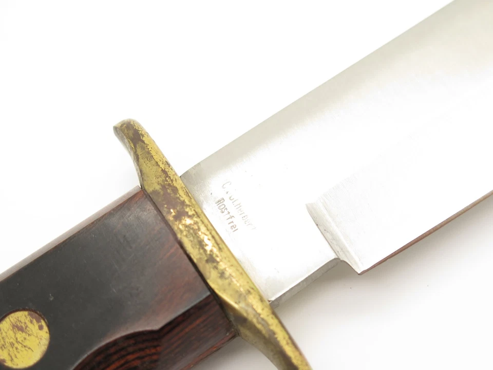 Vintage Herbertz German Original Bowie Rostfrei Fixed 10" Blade Hunting Knife - Image 4 of 4