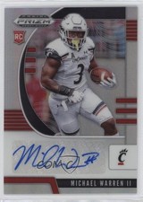 2020 Panini Prizm Draft Picks Rookies Silver Michael Warren II #164 Auto 0z8z