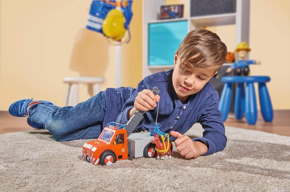 Simba 109258280 "Fireman Sam - Phoenix" Vehículo de Rescate Juego con Estatuilla y Foto 3 de 4