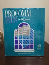 Vtg 90's New Sealed PROCOMM PLUS for Windows Data Communication Software 1992