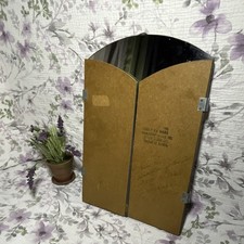 Hamilton Of Indiana Tri-fold 3-panel Arched Gold Wall Mirror Iv5451