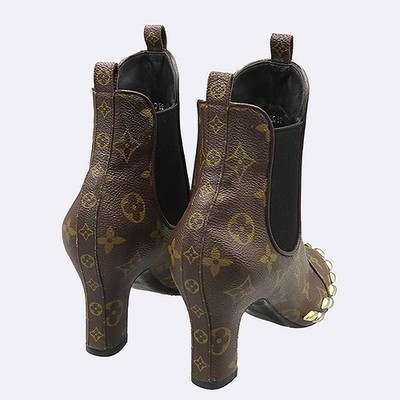 Louis Vuitton Monogram Canvas El Dorado Ankle Boots 35½