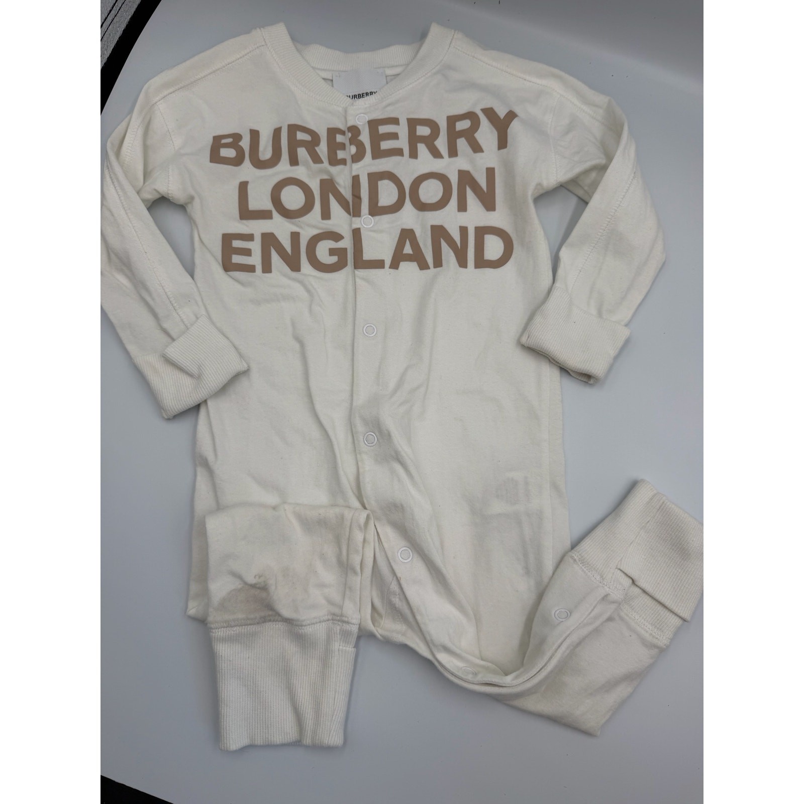 Burberry cleo footie 9m